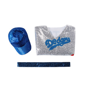 ชุดบอดี้สูทผู้ชายลายเลื่อม Dodgers สำหรับคอสเพลย์ ชุดจั๊มสูทสำหรับฮาโลวีน ชุดแสดงบนเวที - Product Image 3