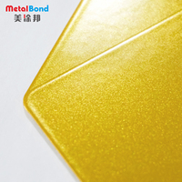 Résistant aux intempéries pour les profilés en aluminium, revêtement en poudre de couleur métallique, revêtement en poudre