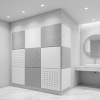Plaques de plafond acoustiques perforées modernes de haute qualité en laine minérale suspendues pour bureaux, hôpitaux, écoles