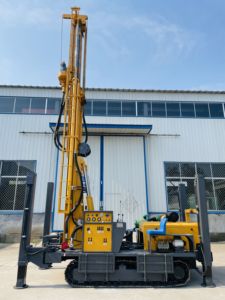खनन मशीनरी और मिट्टी ड्रिलिंग के लिए एयर कंप्रेसर के साथ संचालित 600 मीटर गहरे पानी की ड्रिलिंग रिग डीजल - Product Image 3