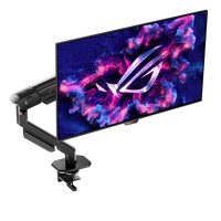 Nouveau support d'écran ROG Ergo AAS01R 2026 pour PC de jeu, support de moniteur pouvant accueillir un écran jusqu'à 49 pouces, 13,5 kg, VESA 100x100, support de bureau pour jeux