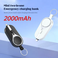Chargeur de téléphone miniature en vente chaude, chargeur portable, mini chargeur d'urgence, porte-clés avec panneau solaire