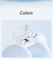 Écouteurs TWS sans fil à clip d'oreille, affichage LED, casque stéréo avec étui de chargement pour téléphone et sport