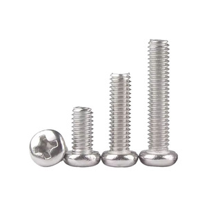 BST Bosite 304 Stainless Steel Inch Pan Head Screws Standard Thread Round Head 2 4 5 6 Size - Product Image 1