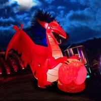 Publicité produits gonflables personnalisés costume costume dessin animé animal mobile marche dragon gonflable