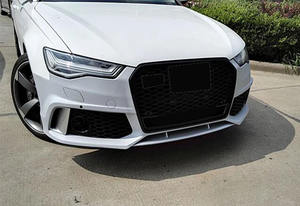 Modificare il paraurti anteriore per Audi A6 S6 BodyKit aggiornamento <span class=keywords><strong>RS6</strong></span> C7PA paraurti <span class=keywords><strong>auto</strong></span> con griglia <span class=keywords><strong>auto</strong></span> Bodykit 2016 -2018 - Product Image 3