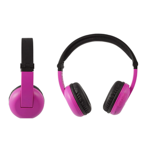 Best DJ Headphones For Travel BuddyPhones Kids Bluetooth Wireless Over Ear Stereo Headset With Changeable <b>Stickers</b> - Product Image 2