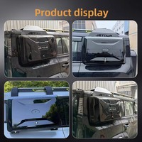 Boîte de rangement latérale en alliage d'aluminium, accessoires de modification pour Jetour Traveler T2 G318, Defender, V7, Tank, ICAR, ROX01