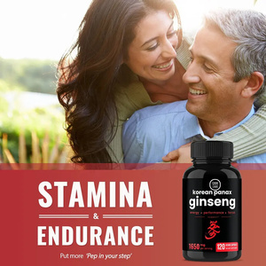 Capsule de ginseng Panax rouge coréen d'extraction de haute puissance pour le boost naturel et propre <span class=keywords><strong>Rev</strong></span> Up Energy OEM personnalisé