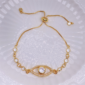 Pulsera Ajustable <span class=keywords><strong>de</strong></span> <span class=keywords><strong>Ojo</strong></span> Turco Azul <span class=keywords><strong>de</strong></span> Moda con Amuleto Nazar, Joyería Deslizante <span class=keywords><strong>de</strong></span> la Suerte <span class=keywords><strong>para</strong></span> Ella, Regalo <span class=keywords><strong>de</strong></span> Aniversario - Product Image 5