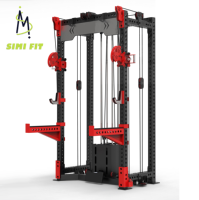 Rack multifonctionnel série SM RP avec système de croisement de câbles pour salle de sport commerciale, rack de musculation 2 en 1, machine Smith