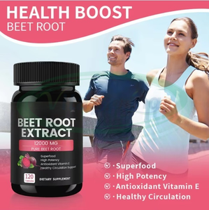 VitaSpring OEM Cápsulas De Raiz De Beterraba Orgânica Extrato De Raiz De Beterraba Vegan Cápsulas 8000mg Suplementos Herbais Cápsulas De Beterraba - Product Image 2