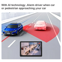 Rétroviseur électronique latéral à écran tactile de 5,62 pouces, signal LVDS, caméra, fonction AI BSD, enregistreur DVR