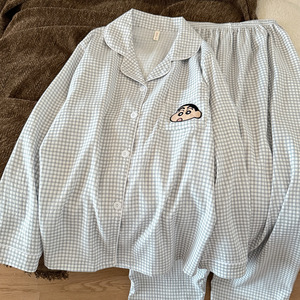 <span class=keywords><strong>Pyjama</strong></span> en coton 100% pour <span class=keywords><strong>homme</strong></span>, motif <span class=keywords><strong>ours</strong></span> mignon, automne et hiver, cardigan épais et chaud, ensemble de vêtements de maison - Product Image 2