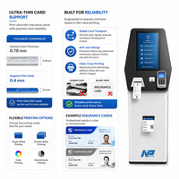 Terminal d'émission de cartes automatique MASUNG personnalisé avec imprimante de cartes, imprimante de reçus, scanner, kiosque en libre-service, OEM/ODM pris en charge