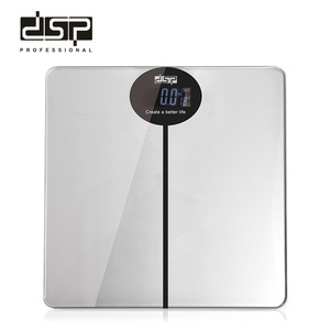 Pèse-personne électronique DSP Body Glass avec écran LCD 0,1 kg, rectangulaire, antidérapant, pour salle de bain - Product Image 1
