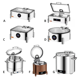 Réchaud électrique professionnel FLEY, température réglable, en acier inoxydable 304, pour restaurant, hôtel et banquet - Product Image 3