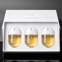 Flacon pulvérisateur en verre mat portable de 30 ml, format carte, pour parfum, emballage cosmétique, mini format voyage