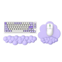 Couleur personnalisée en cuir mémoire coton nuage repose-poignet tapis de souris bureau ordinateur PC clavier d'ordinateur portable repose-main tapis dessin animé Stock