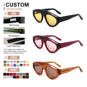 <span class=keywords><strong>Occhiali</strong></span> <span class=keywords><strong>da</strong></span> <span class=keywords><strong>Sole</strong></span> di Lusso di Alta Qualità con <span class=keywords><strong>Lenti</strong></span> <span class=keywords><strong>Polarizzate</strong></span> a Occhio di Gatto, Montatura Retrò in Acetato con Logo Personalizzato per Uomo e <span class=keywords><strong>Donna</strong></span> - Product Image 5