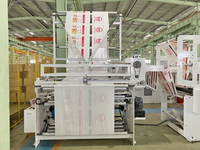 Soudure latérale automatique en plastique LDPE à l'intérieur de la colle patch poignée sac à provisions faisant la machine pour sac d'emballage de vêtement