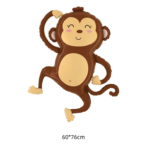 Ballon <span class=keywords><strong>en</strong></span> aluminium <span class=keywords><strong>en</strong></span> forme d'animaux de dessin animé (Lion, Singe, Éléphant, Crocodile) pour la décoration de fête, jouet pour enfants - Product Image 6