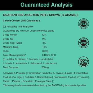 Golosinas Masticables Probióticas para Perros para la Salud Intestinal y el Apoyo Inmunológico, Absorción Rápida - Golosinas Masticables Probióticas para Perros - Product Image 6