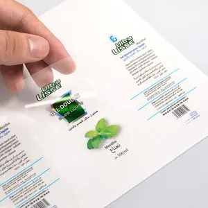 Benutzer definierte Aufkleber transparentes Etikett klar Großhandel personal isierte angepasste runde Rolle Logo Aufkleber für die Verpackung