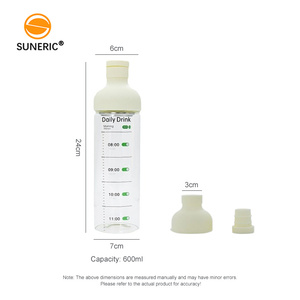 Bouteille d'eau en verre portable de 550 ml avec couvercle en silicone, infuseur à thé et filtre, pour café froid - Product Image 5