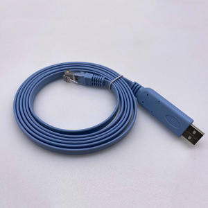 <b>Usb</b> <b>To</b> Rj45 Console <b>Cable</b> For Router Switch Configuration Blue Oxygen Free Copper Wire Injection Molding - Product Image 1