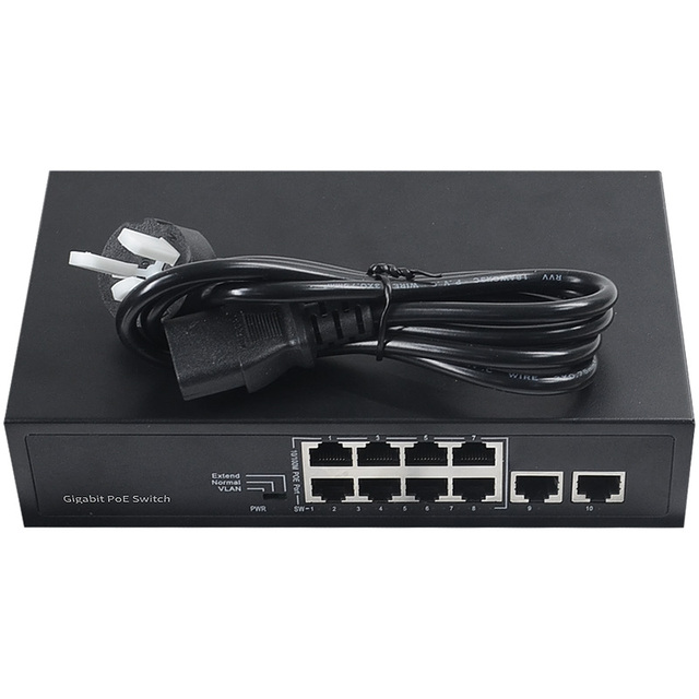 COMFAST 8 Ports Unmanaged Full-Duplex & Half-Duplex Gigabit POE Ethernet Network Switch 48V Standard POE Switches CF-SG181P