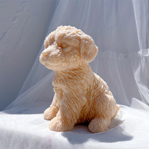Moule à bougie en silicone en forme de chien <span class=keywords><strong>Labradoodle</strong></span> mignon, moule en silicone pour chiot en cire de soja, figurine, décoration d'intérieur pour les amoureux des chiens - Product Image 6