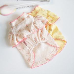 2024 penjualan terbaik manis bunga peliharaan kaus anjing musim gugur musim dingin dua kaki pakaian - Product Image 2