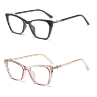 Lunettes de lecture œil-de-chat unisexe de luxe vintage, monture TR90, verres optiques anti-lumière bleue, strass en cristal, solides