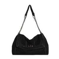 Sac fourre-tout simple à porter à la main pour femme, nouvelle collection automne 2025, sac à bandoulière polyvalent avec chaîne et texture raffinée