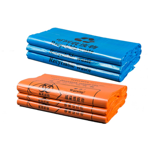 Stretch-Proof Large Bin Trash Medical Garbage Bag Biohazard Waste Plastic Bag