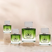 Botol parfum persegi, botol parfum kaca wangi, botol kaca mewah, botol parfum persegi, 30ml 50ml 100ml