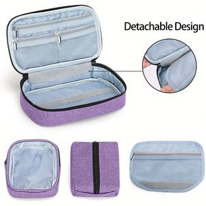 Custom Large Capacity EVA Bag Portable Outdoor Polyester Lining for Insulin Pen Diabetes Storage Medical Bag - Product Image 5