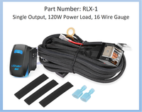2 Leads LED Work Light Pods avec relais et fonction marche-arrêt Interrupteur de qualité pour phares antibrouillard et klaxon LED Strip Wire Harness