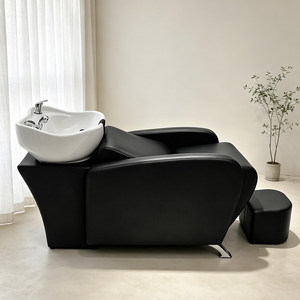 Sillón <span class=keywords><strong>de</strong></span> peluquería <span class=keywords><strong>de</strong></span> lujo ligero semidecúbero con lavacabezas <span class=keywords><strong>de</strong></span> cerámica comercial y cama <span class=keywords><strong>de</strong></span> agua <span class=keywords><strong>de</strong></span> esponja, <span class=keywords><strong>para</strong></span> barbería y peluquería <span class=keywords><strong>de</strong></span> moda - Product Image 2