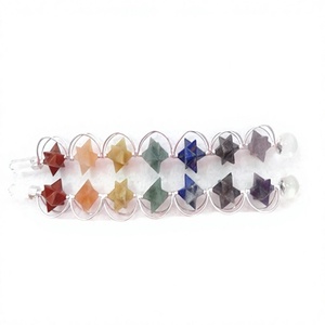 Handmade Reiki Crystal <b>Wands</b> with 5 Sacred Geometry Shapes and Silver Wire - Product Image 2