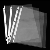 Protectores de Hojas de 8.5x11 Pulgadas, Paquete de 100 Protectores de Páginas para Carpeta de 3 Anillos, Fundas de Plástico de Carga Superior con Perforación Reforzada de 3 Orificios
