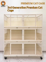 Pension de reproduction haut de gamme pour chats adultes |   Utilisation intérieure à domicile |   Cage d'élevage pour chats avec panneau arrière solide amélioré