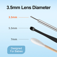 Prix de liquidation : Otoscope numérique intelligent 5MP IP67 6 Wifi, caméra visuelle pour nettoyage d'oreilles, outil de retrait de cérumen, kit de nettoyage d'oreilles