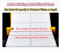 Printer Label Barcode Desktop Thermal Langsung ZD621R RFID 4-inci 300dpi 203dpi Printer Stiker Tag Transfer Thermal