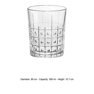 แก้วบาร์เทนเดอร์ Este DOF 39 cl Bormioli Rocco สูง 10.7 ซม. เส้นผ่านศูนย์กลาง 8.9 ซม. - Product Image 3