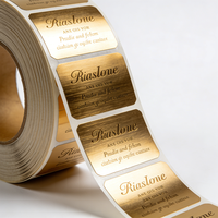 Autocollants adhésifs imperméables en feuille d'or 24 carats, sensibles à la chaleur, pour l'impression sur bougies, cadeaux et applications artisanales