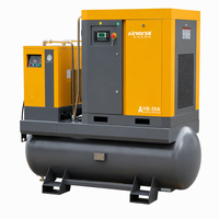 Compresseur d'air à vis 4-en-1 Airhorse 15HP 20HP 500L 16 bars 232 PSI 42 CFM avec réservoir ASME de 132 gallons et sécheur CE pour découpe laser