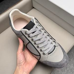 Zapatos para Caminar de Piel Genuina con Cordones, Suela Intermedia, Superficie Gris, Lujosos y Versátiles, Nuevo Modelo - Product Image 5