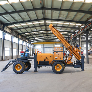 다기능 휠형 견인식 디젤 구동 유압 공압 기어 펌프 휴대용 시추 장비 (최대 시추 깊이 260m) - Product Image 3